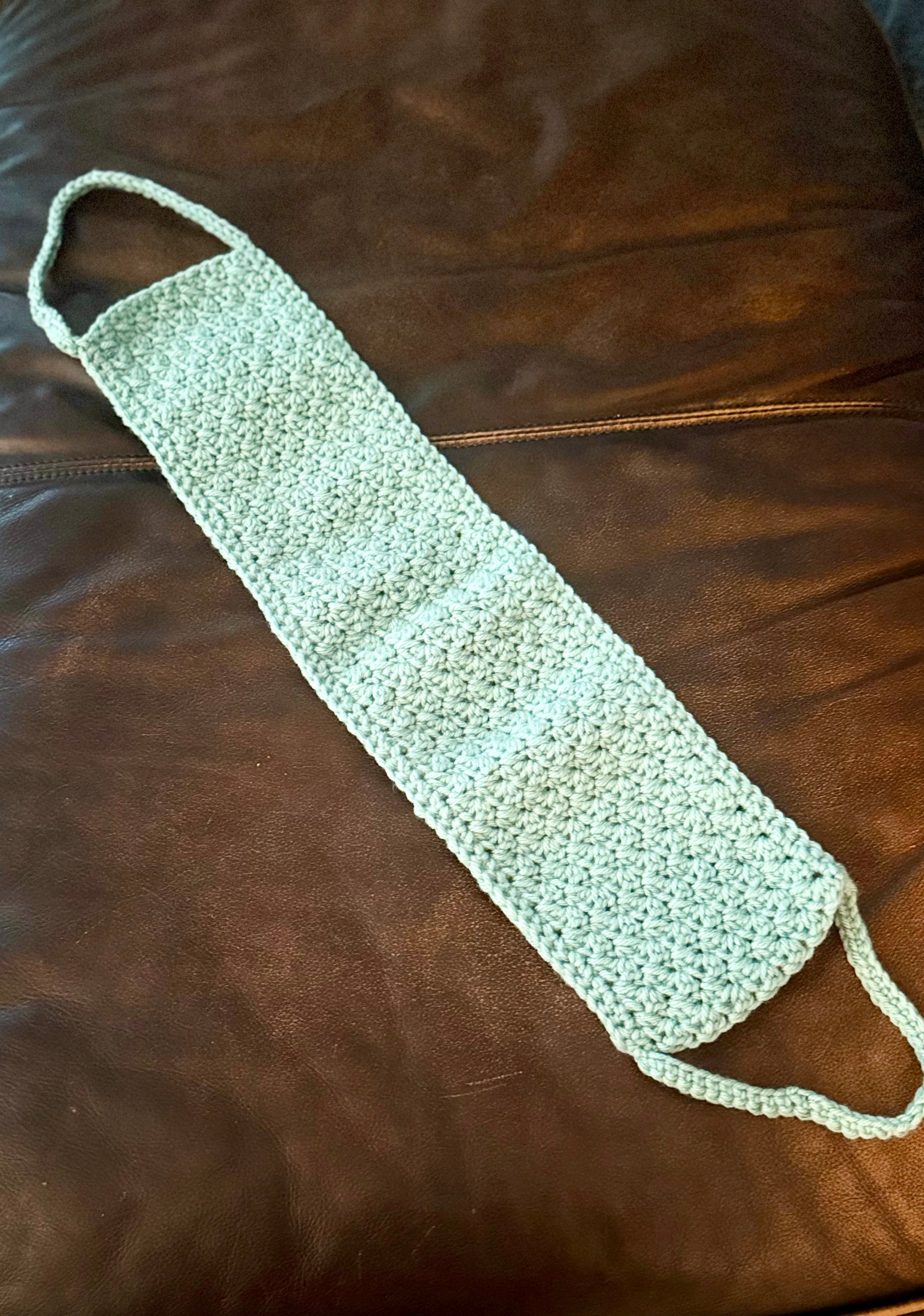 Handmade Crochet Back Scrubber