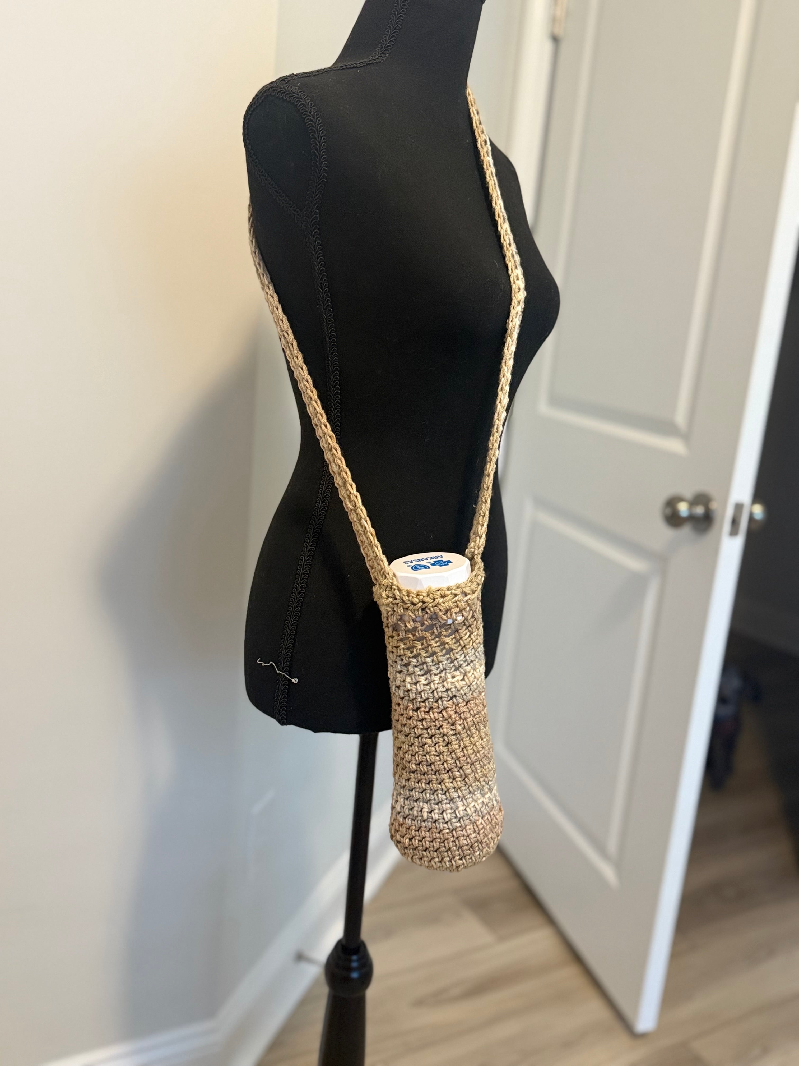 Handmade Crochet Water Bottle/Ice Coffee bag