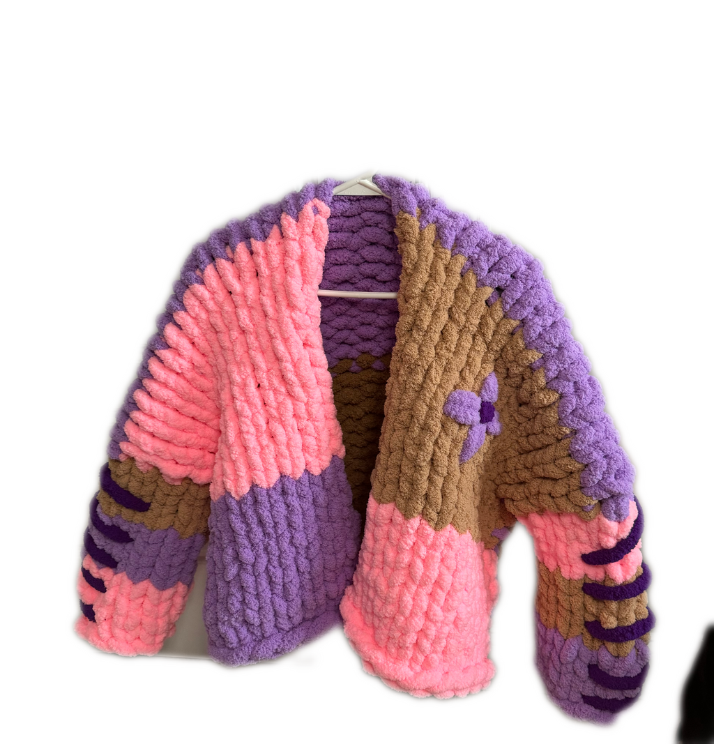 Handmade Knit Cardigan Sweater