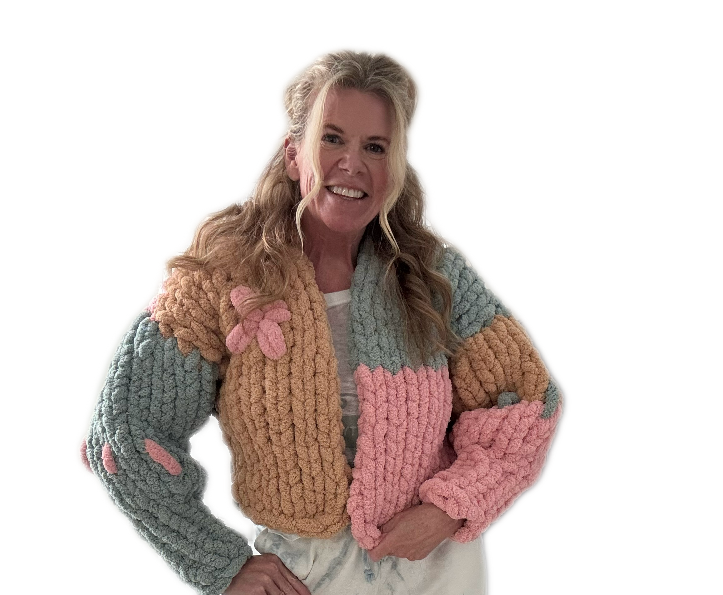 Handmade Knit Cardigan Sweater