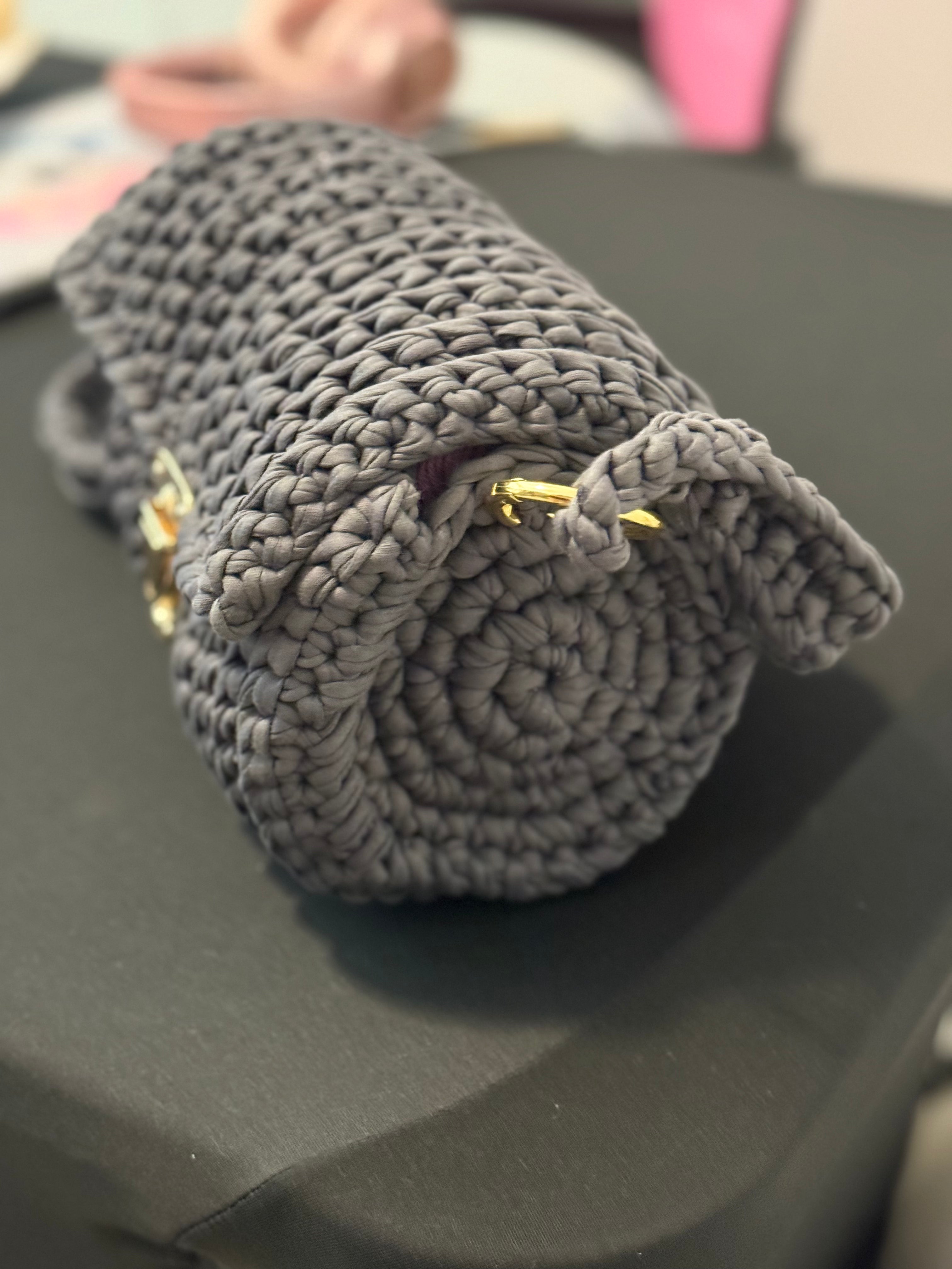 Crochet Barrel Purse