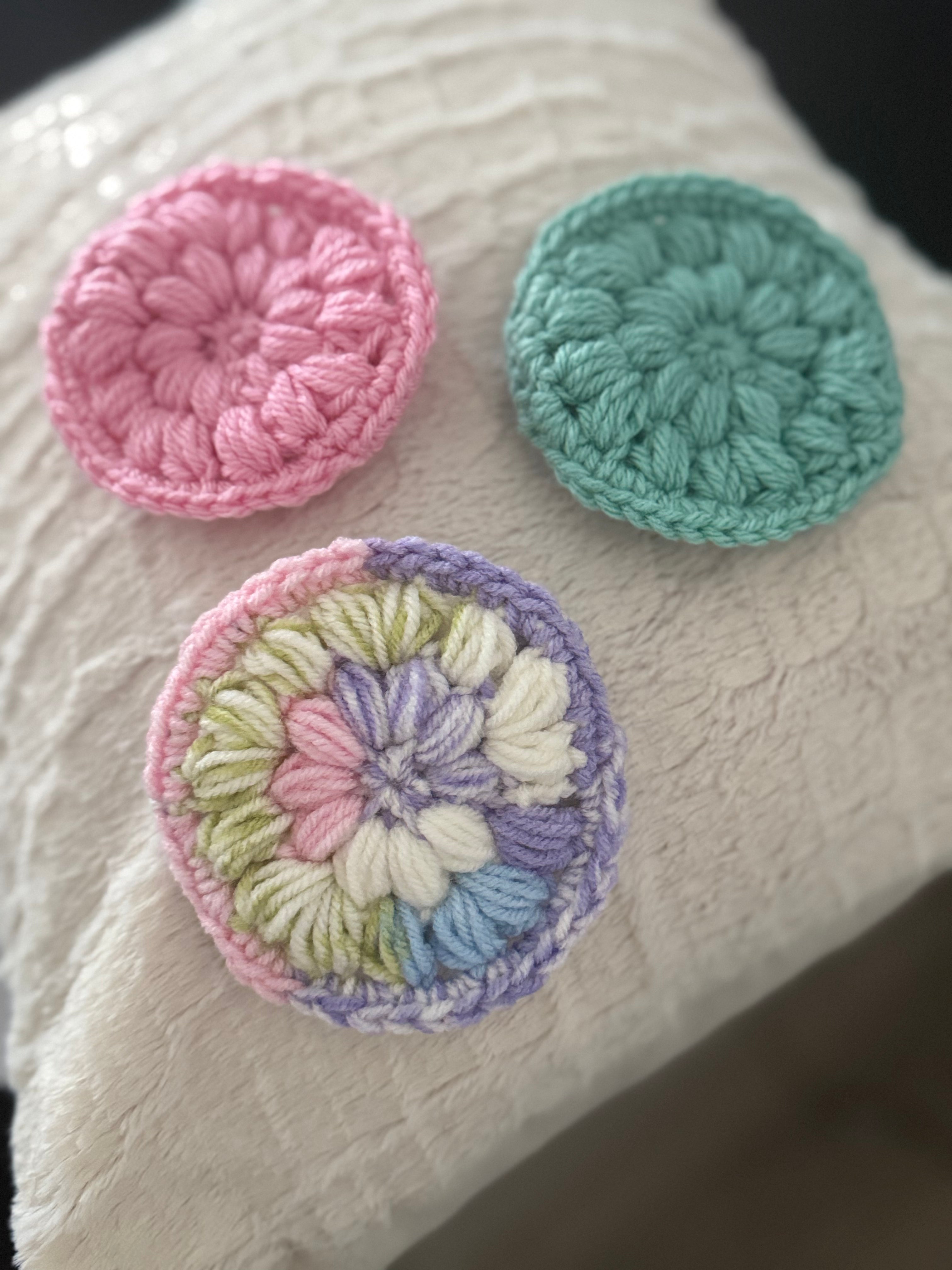 Handmade Crochet Face Scrubbie Set of 3