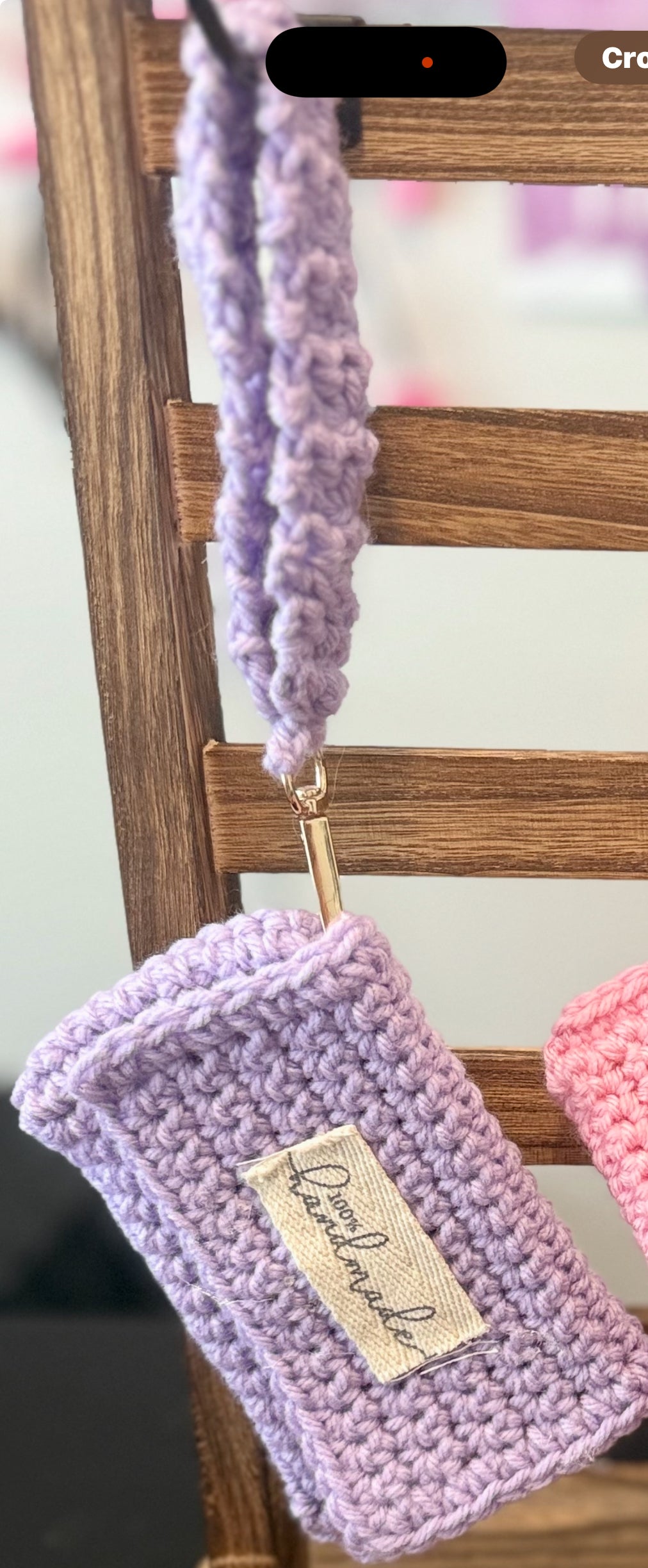 Handmade Crochet Wristlet Wallet