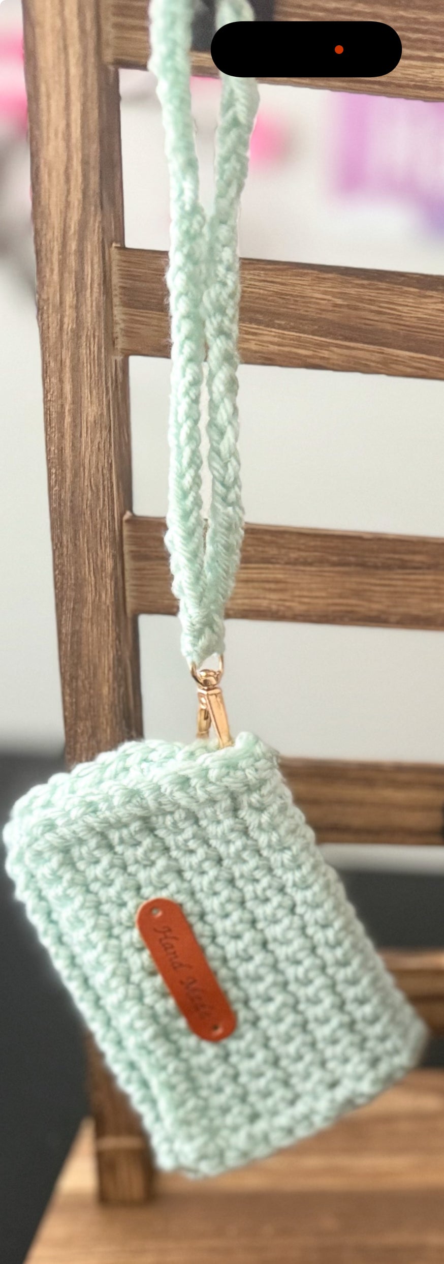 Handmade Crochet Wristlet Wallet